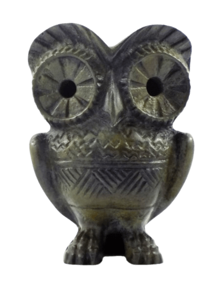 Statuette de Chouette en Bronze, Symbole d'Athéna, déesse de la sagesse, de la stratégie militaire et des arts