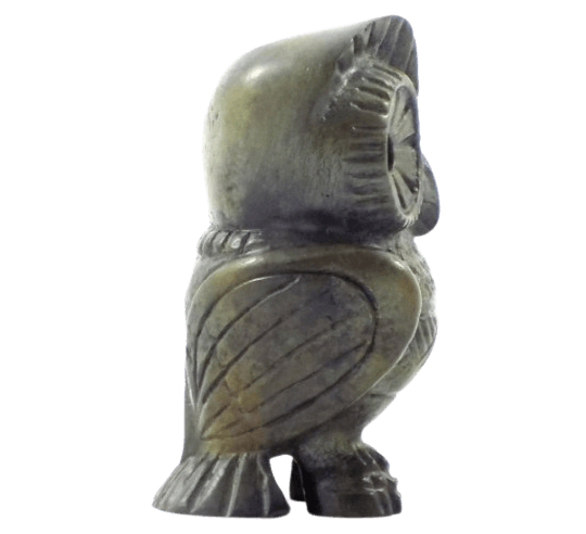 Statuette de Chouette en Bronze, Symbole...