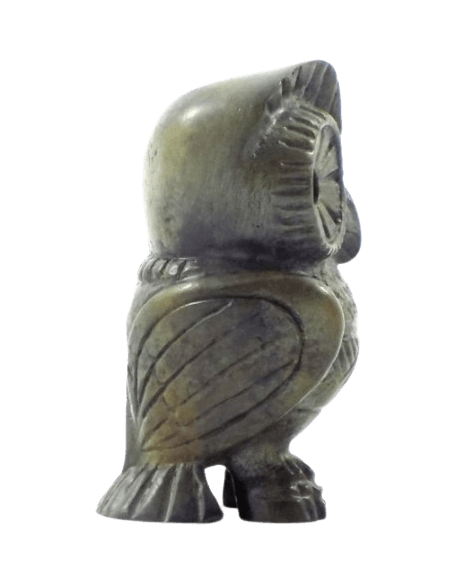 Bronze Owl Statuette, Symbol of Athena, goddess of wisdom, military strategy, and the arts