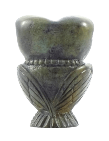 Statuette de Chouette en Bronze, Symbole d'Athéna, déesse de la sagesse, de la stratégie militaire et des arts