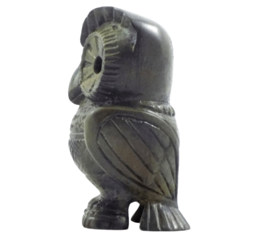 Statuette de Chouette en Bronze, Symbole...