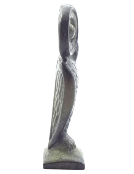Statuette de Chouette en Bronze, Symbole d'Athéna, déesse de la sagesse, de la stratégie militaire et des arts
