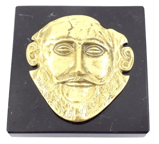 Paperweight featuring the Effigy of the Mask of Agamemnon, King of Mycenae