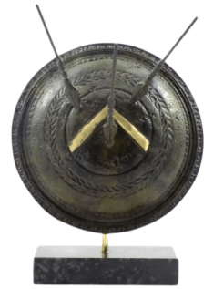 Bronze Shield of Leonidas, King of Sparta, riddled with...