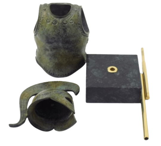 Armure de guerrier hoplite spartiate, panoplie...