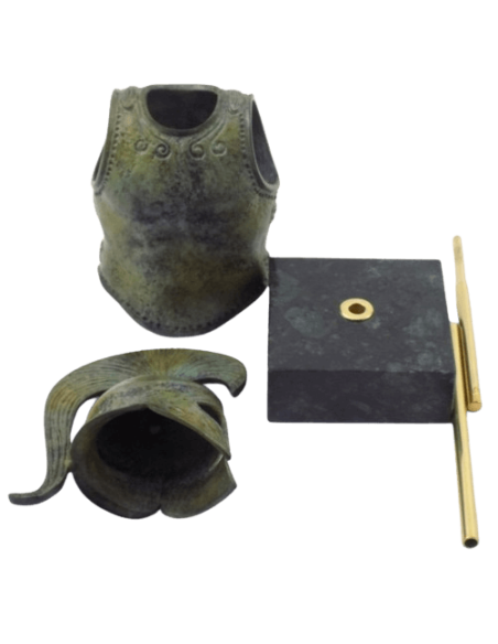 Spartan Hoplite Warrior Armor, set with Sculpted Bronze Helmet and Breastplate