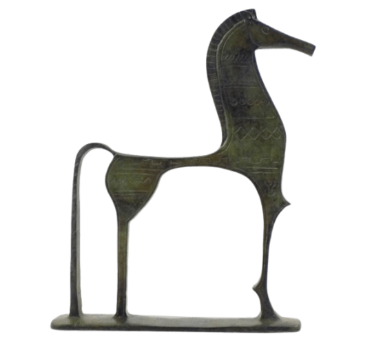 Estatuilla de Caballo griego en bronce de...