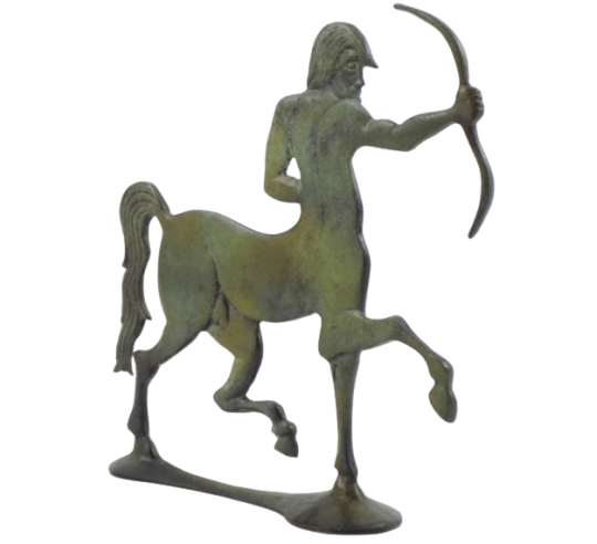 Statuette de Centaure grec en Bronze de style géométrique antique, période VIIIème siècle avant J.-C