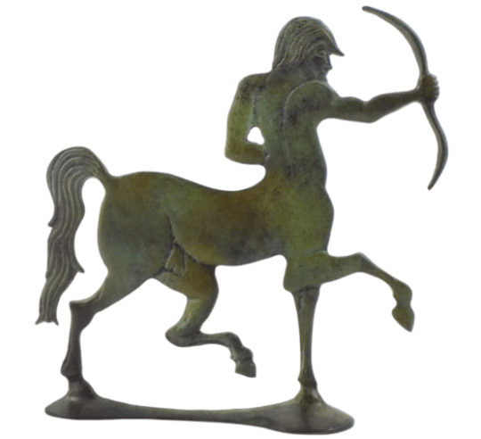 Bronze Geometric Style Greek Centaur Statuette,...