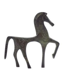 Estatuilla de Caballo griego en bronce de estilo...