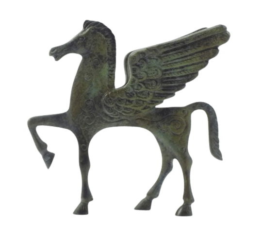 Statuette de Pégase grec en Bronze de style...