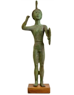 Estatuilla de Guerrero Etrusco en Bronce