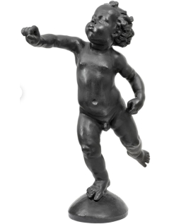 Estatua en Bronce: Putto Listo para Despegar