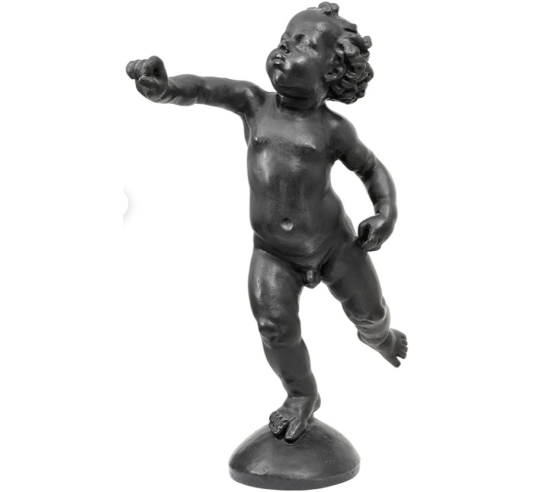 Bronze Statue: Putto Ready to Take Flight