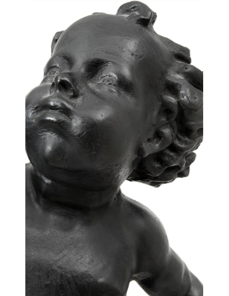 Bronze Statue: Putto Ready to Take Flight