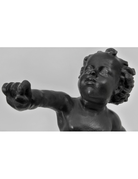 Statue en Bronze : Putto Prêt à S'envoler