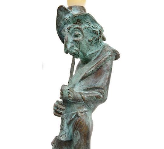 Patinated Bronze Candle Holder - Legend of the...