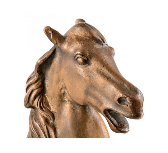 Escultura en Bronce Patinado: Caballo Recio,...