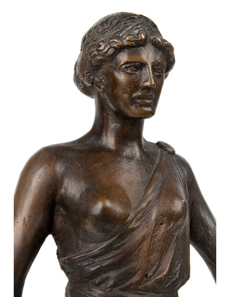 Venus Triunfante: Estatua de Bronce Patinado Emergente de las Olas