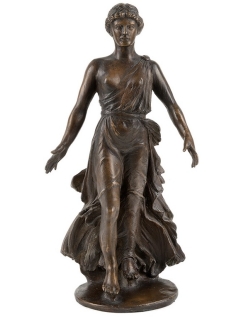 Venus Triunfante: Estatua de Bronce Patinado Emergente de...