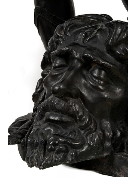 Estatua en Bronce Patinado: David según Verrocchio - Obra Maestra del Renacimiento