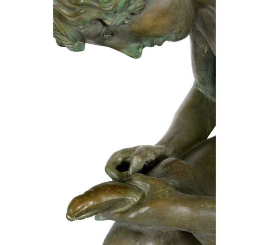 Estatua de Bronce Patinado: El Tirador de...