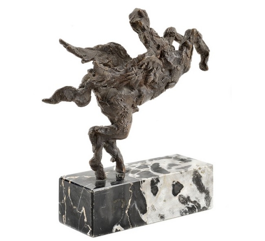 Statuette en Bronze Patiné : L'Envol de Pégase