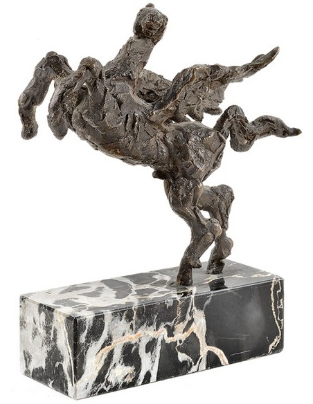 Statuette en Bronze Patiné : L'Envol de Pégase