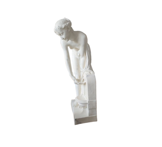 Statue of the Young Girl at the Fountain after...