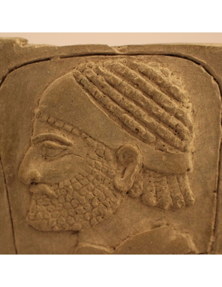 Cabeza de esclavo bajorrelieve Assurbanipal Palacio Nínive