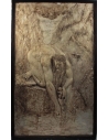 Bas relief Antée déposant Dante dans le Cocyte "La Divine Comédie"