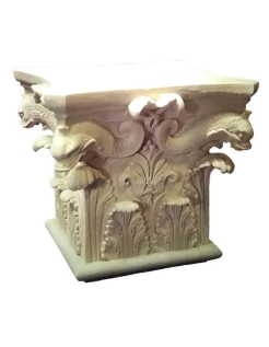 Capitel with dolphins