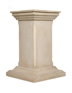 Plain square pedestal