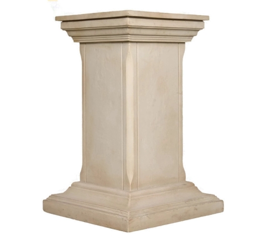 Plain square pedestal