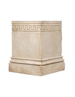 Socle avec motifs style grec classique