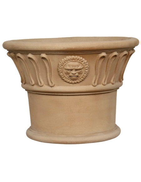 Small planter with sun motifs