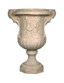 Vase with musical instrument decorations