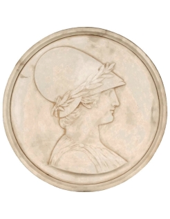 Médaillon d'Athéna déesse de la sagesse