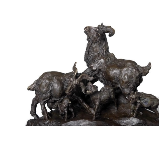 Goat and its kittens by Miguel Fernando Lopez (Milo)