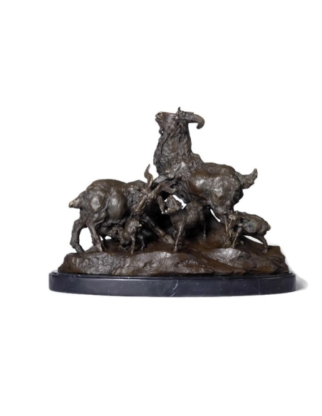 Goat and its kittens by Miguel Fernando Lopez (Milo)