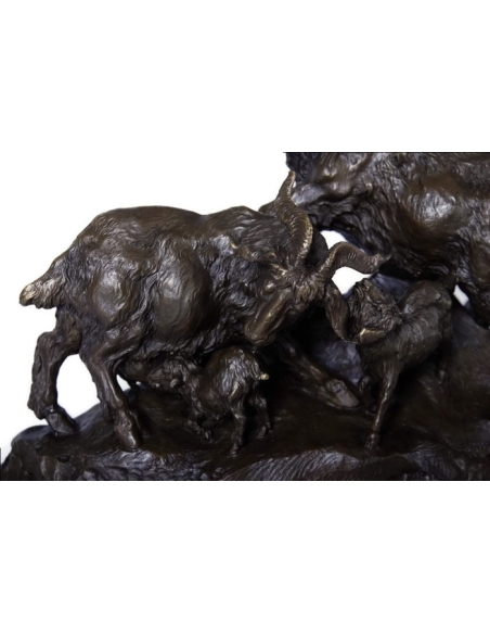 Bouc, chèvre et ses chevreaux par Miguel Fernando Lopez (Milo) Bouc, chèvre et ses chevreaux par Miguel Fernando Lopez (Milo)