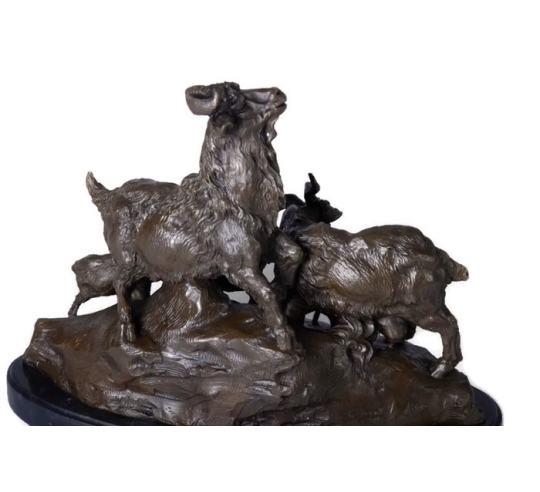 Goat and its kittens by Miguel Fernando Lopez (Milo)