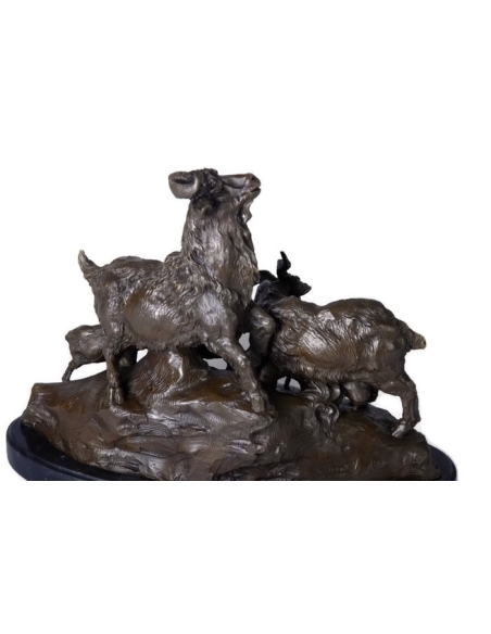 Goat and its kittens by Miguel Fernando Lopez (Milo)