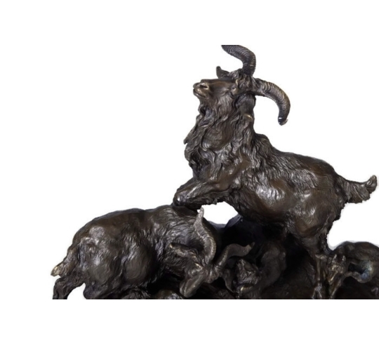 Bouc, chèvre et ses chevreaux par Miguel Fernando Lopez (Milo)