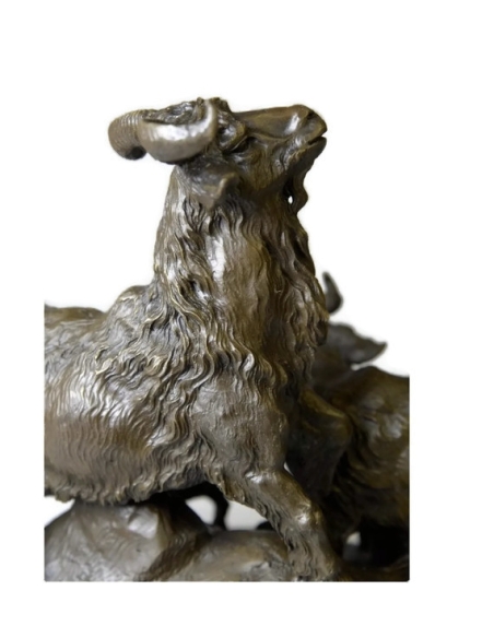 Goat and its kittens by Miguel Fernando Lopez (Milo)