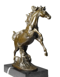 Cheval qui piaffe pattes en l'air par Miguel Fernando Lopez (Milo)