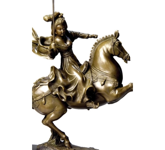 Chinese princess playing polo by Miguel Fernando López (Milo)