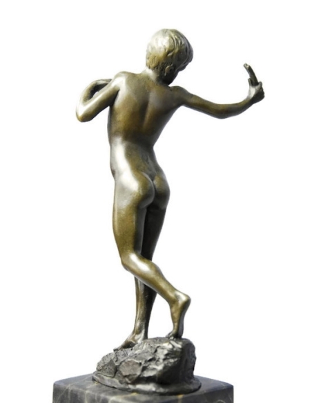 Young naked narcissus by Miguel Fernando López (Milo)