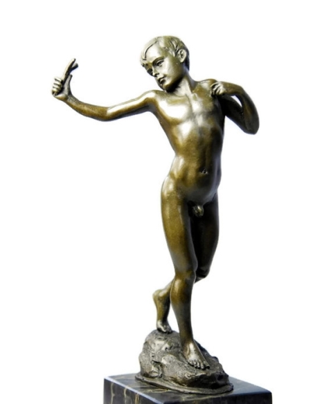 Young naked narcissus by Miguel Fernando López (Milo)