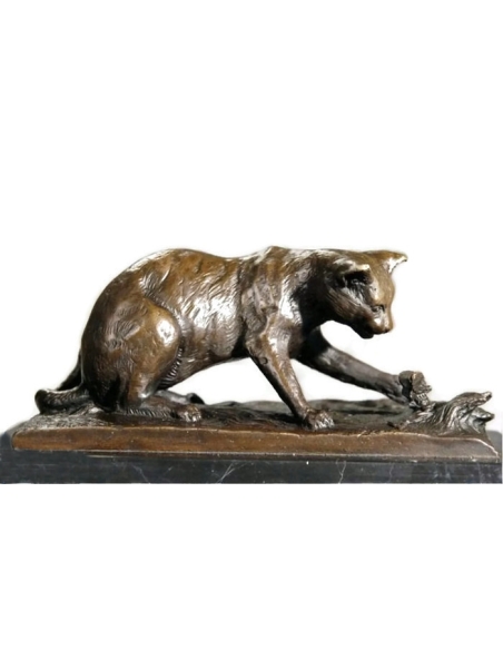 Gato jugando con una mariposa de Miguel Fernando López (Milo) Gato jugando con una mariposa de Miguel Fernando López (Milo)